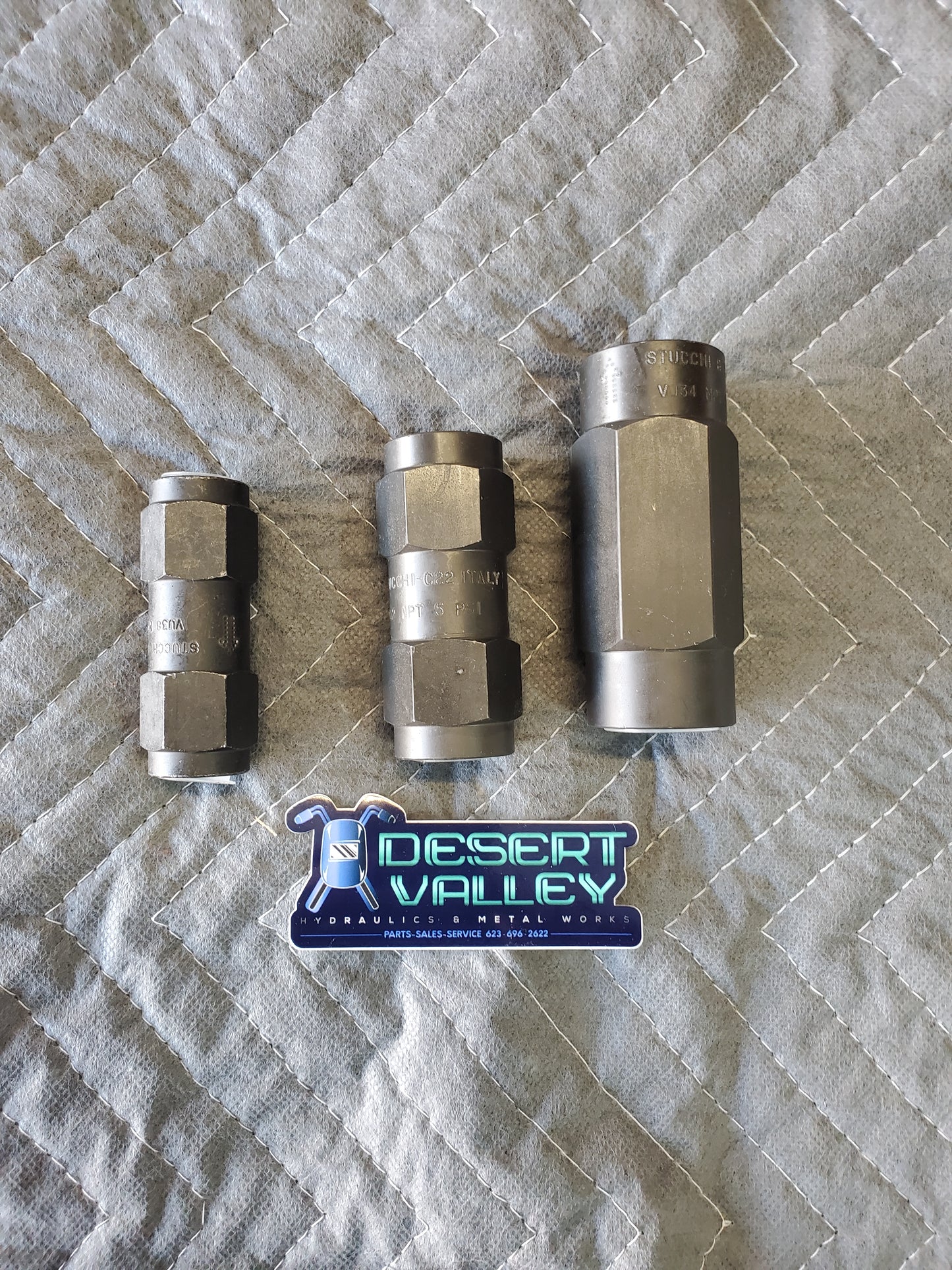 Stucchi Check Valve, 3/8 NPT, Black